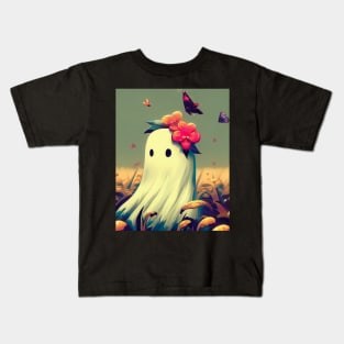 Butterflie haunted corn field Kids T-Shirt